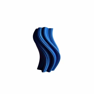Office design and planning - Vase "Heat Wave" | Multi-color, pink and blue - AUURA
