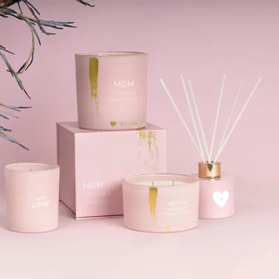Candles - Candle & diffuser giftset - with love - OBLISS