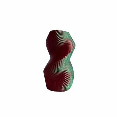Aménagements pour bureau - VASE « SILUET » | MULTICOLORE | Vert et rouge - AUURA