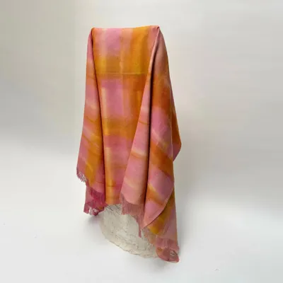 Plaids - Couverture en chanvre et lin teinte à la main HL 8 - OTTUNO