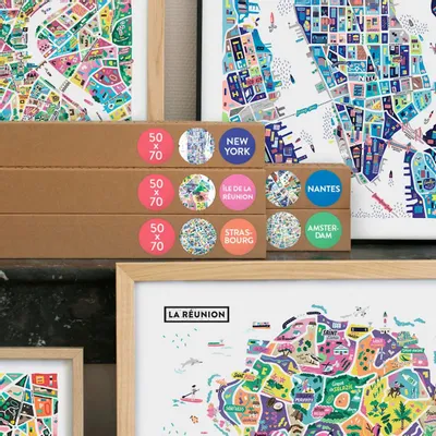 Poster - Paris Paname - LIFE ON MAPS