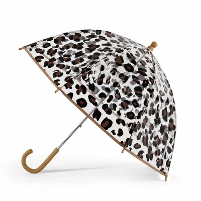 Kids accessories - Kids clear bubble umbrella - Leopard Print - Kalambo - ANATOLE