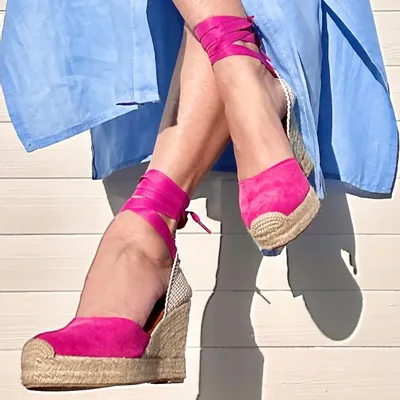 Apparel - Handmade Suede Wedge Espadrilles – Customisable - ATELIER COSTÀ