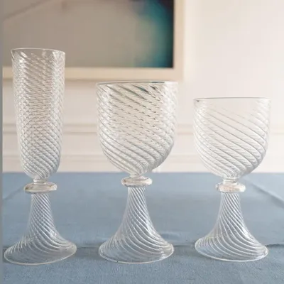 Stemware - Baroque glasses - ALYA TANNOUS
