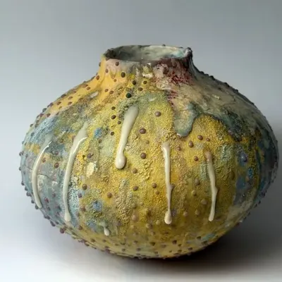Vases - Vase "The Sky Aflame with Color" - GALERIE SANA MOREAU