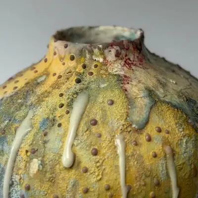 Vases - Vase "The Sky Aflame with Color" - GALERIE SANA MOREAU