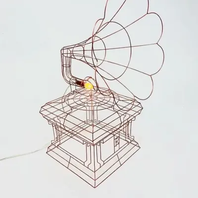 Objets de décoration - Gramophone Lamp - ATELIER R