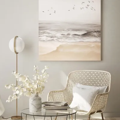 Aménagements pour bureau - « Sea vibes » Série de peintures abstraites texturées faites à la main - MATISS ART STUDIO