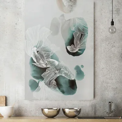 Aménagements pour bureau - « Carps » - Série de peintures abstraites texturées faites main - MATISS ART STUDIO