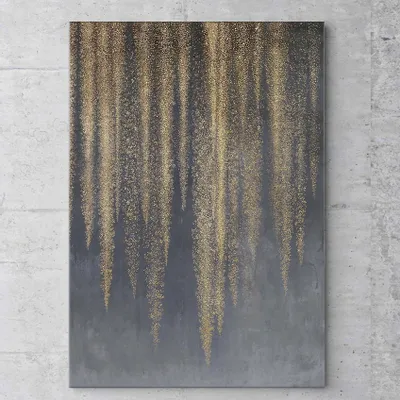 Aménagements pour bureau - « Wisteria » Série de peintures abstraites texturées faites à la main - MATISS ART STUDIO