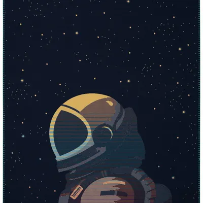 Throw blankets - Blanket for kids Astronaut - BIEDERLACK