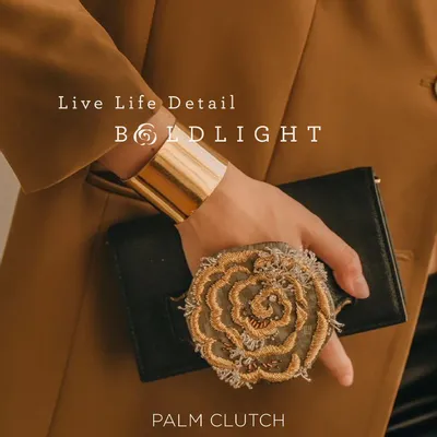 Pochettes - The Boldlight - Palm Clutch - LIVE LIFE DETAIL