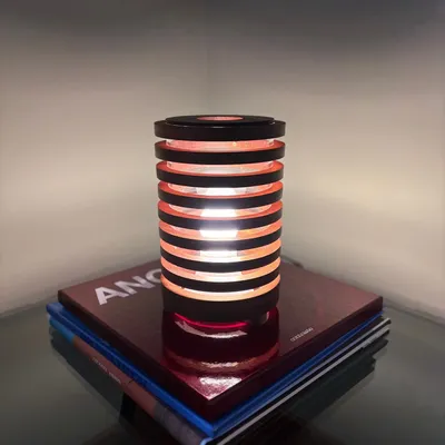 Table lamps - VOLTA - Solid African Mahogany Wood - SHALL WE PLAY A GAME?