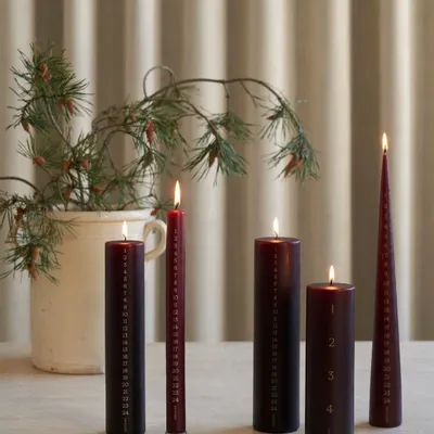 Décorations pour tables de Noël - Calendrier et bougies de l'Avent - ESTER & ERIK