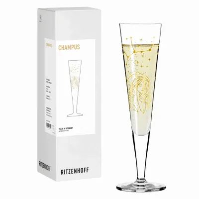 Glass - Astrologie Champagner #12 Jungfrau Z. Mubaza H25 - RITZENHOFF CRISTAL GMBH
