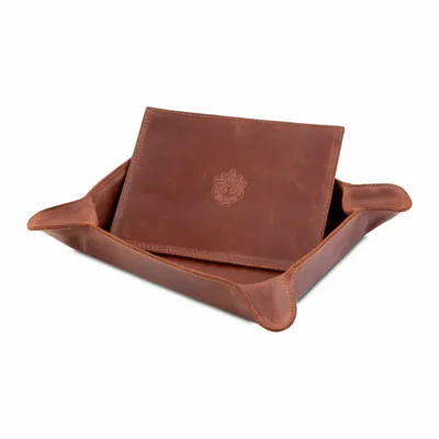 Leather goods - Crown & Tiger – Full-Leather Cigar Ashtray - MELIA GAMES / CROWN & TIGER