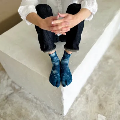 Prêt-à-porter - Chaussettes à 5 doigts, teinture naturelle Aizomé - YUITO  CO. LTD