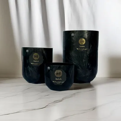 Accessoires de déco extérieure - Bougie en cire de soja de luxe fabriquée à la main - Monolith - ANĀSA COLLECTION