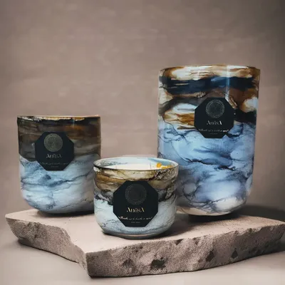 Outdoor decorative accessories - Handcrafted Luxury Soy Wax Candle - Elysium Bliss - ANĀSA COLLECTION