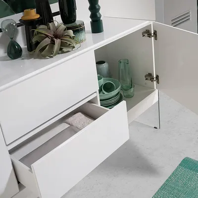 Sideboards - White sideboard glass - ANGEL CERDÁ