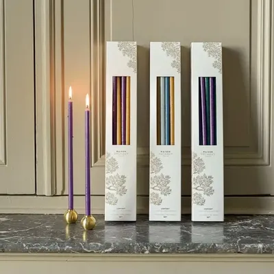 Objets de décoration - Coffret bougies fines et bougeoir 1930 - MAISON PECHAVY