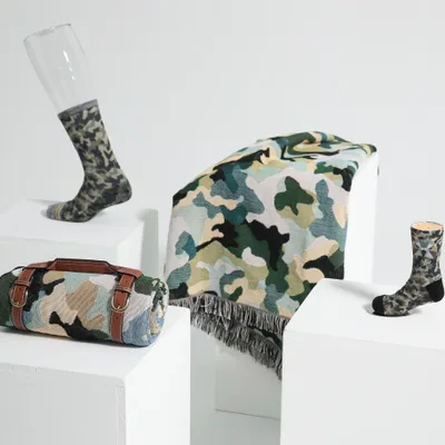 Outdoor fabrics - RAFAC × Outdoor Nation | Camouflage Socks & Multi-Use Blanket - RAFAC SOCKS