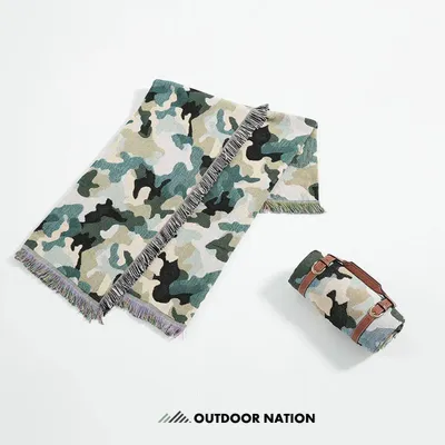 Tissus d'extérieur - RAFAC × Outdoor Nation | Camouflage Socks & Multi-Use Blanket - RAFAC SOCKS
