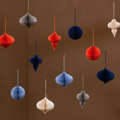 Objets de décoration - Pendentif en papier HUMMING, BALL & DROP - TRANQUILLO