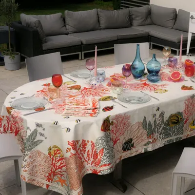 Table linen - Porquerolles tablecloth - BEAUVILLÉ