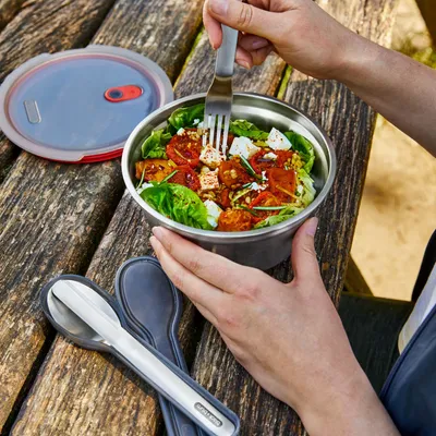 Cuisines de jardin - Lunch / Bols alimentaires multifonctions-Passe au micro-ondes, rond - BLACK+BLUM EUROPE