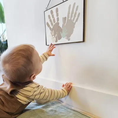 Tableaux - Empreintes de mains en famille, 4 couleurs - HAPPY HORSE & BAMBAM