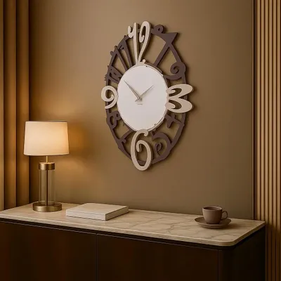 Clocks - Wall Clock “Michelle” – Artistic Oval Design, Handmade in Italy - CALLEADESIGN