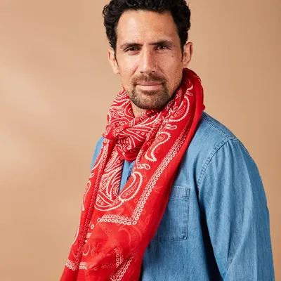 Scarves - EIGG MEN'S CHECHE BANDANA - AV08 PARIS