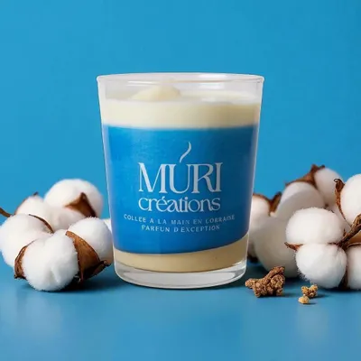 Gifts - Cotton Flower Scented Candle - 200ml - MURI CREATIONS