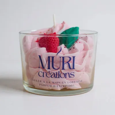 Gifts - Strawberry scented candle - 150 ml - MURI CREATIONS