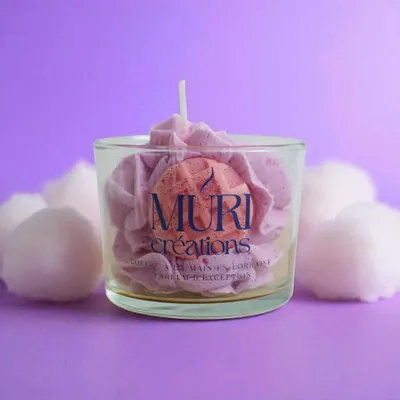 Gifts - Cotton candy scented candle - 150ml - MURI CREATIONS