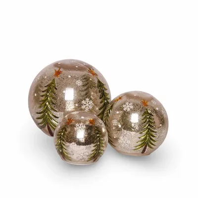 Christmas table settings - Glassball Transparant S/3 - QUETZALES