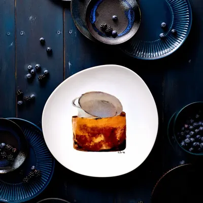 Gifts - Golden Porcelain Plate - A.LORETTE