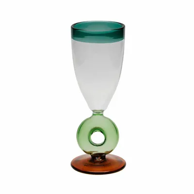 Verres à pied - Verre à vin Loop vert - CHEHOMA