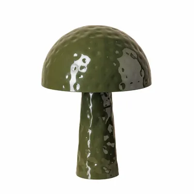 Lampes à poser - Petite lampe champignon vert Bossué - CHEHOMA