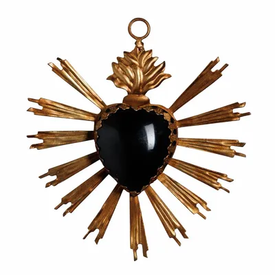 Decorative objects - Small Ex-voto black heart - CHEHOMA