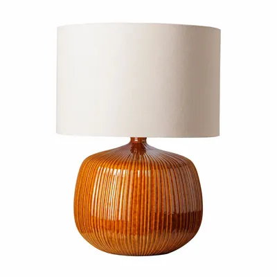 Lampes à poser - Grand lampe ocre Estria - CHEHOMA