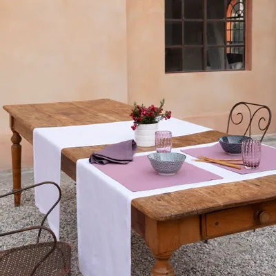 Table linen - CERERE — 2 pieces of pure washed linen placemats - NORA V