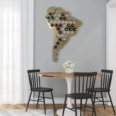 Services - South America-Shaped Wall Wine Rack – Holds 40 Bottles - INCREDIBLE DESIGNS