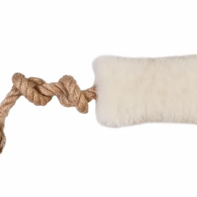 Objets de décoration - Jouet à Tirer en Peau de Mouton Naturelle – Blanc - MELLOW CONCEPT STORE