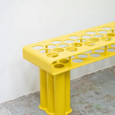 Lawn chairs - Olympic Bench Full Metal - HALL HAUS