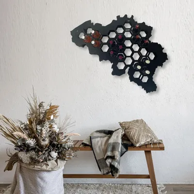 Services - Belgium Steel Wall Wine Rack – Holds up to 33 Bottles - INCREDIBLE DESIGNS