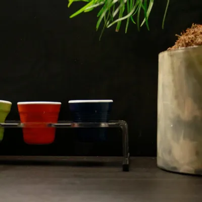 Accessoires thé et café - Plateau pour 5 tasses ou verres à café - Missorium - EGOUNDESIGN