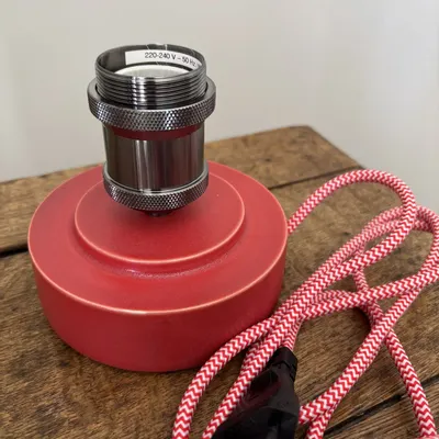 Decorative objects - Red Gaïa table lamp - LES POTERIES DE SWANE