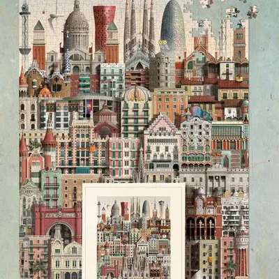 Gifts - Barcelona jigsaw Puzzle - MARTIN SCHWARTZ